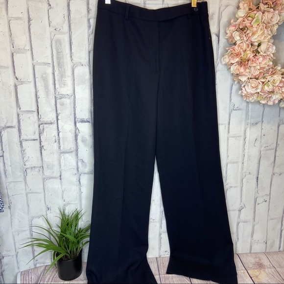 J. Crew Pants - JCrew 100% wool black career pants flare size 10